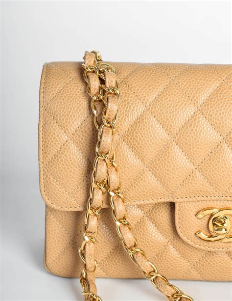 chanel classic flap bag caviar medium beige|Chanel Classic Flap Bag: How Much Is It & Is It Worth It.